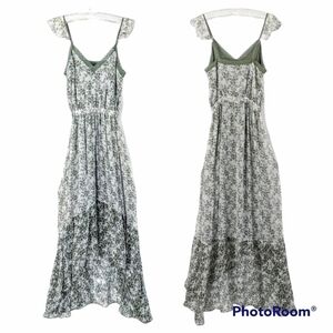 NEW Ramy Brook Schena Floral Silk High Low Maxi Dress